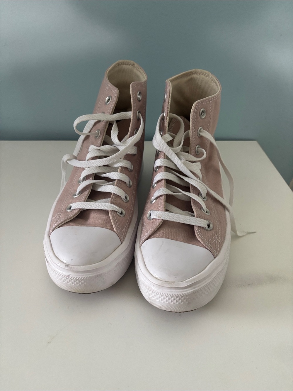 Converse 
High top platform sneakers